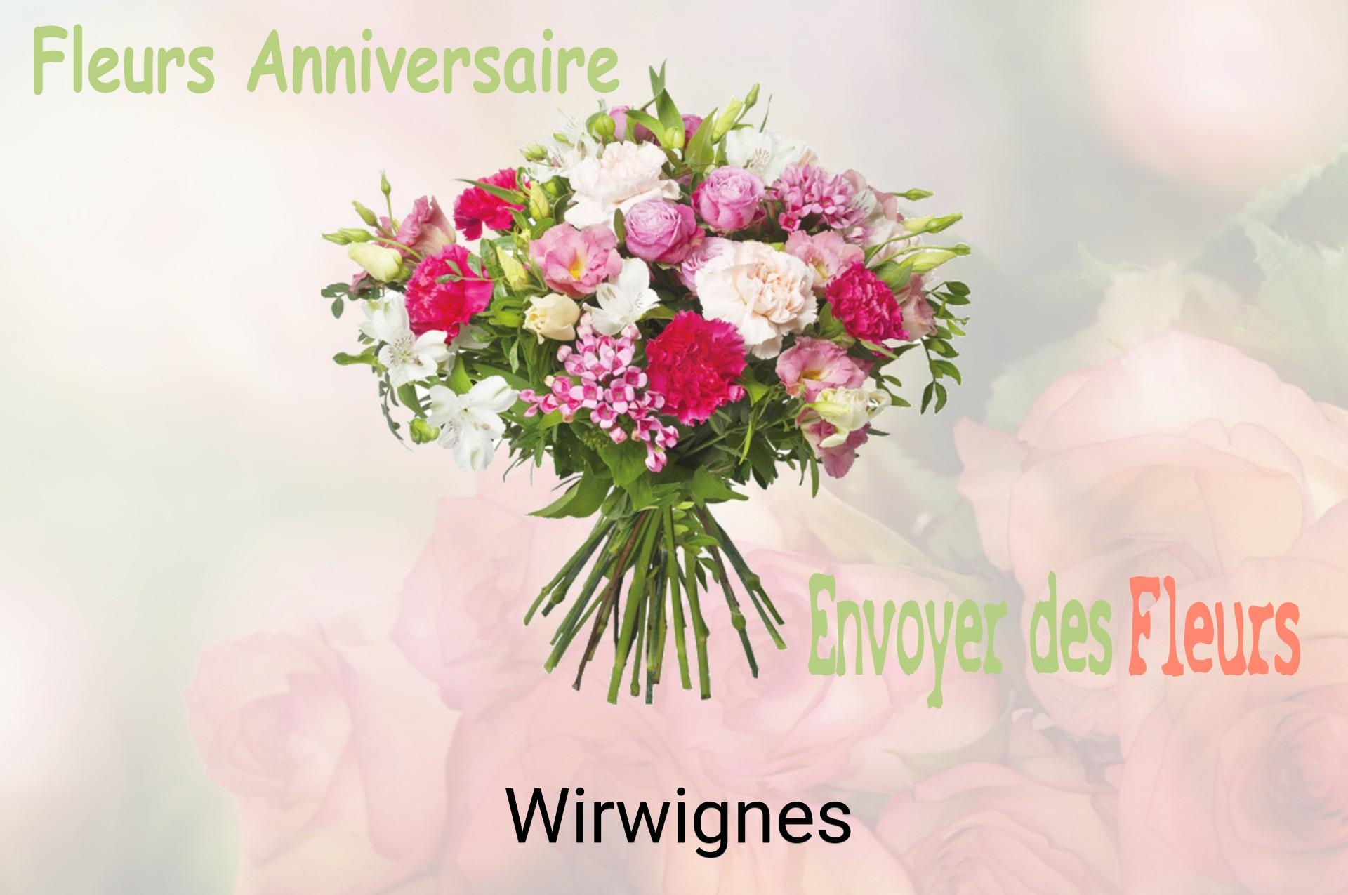 Bouquet de fleurs d’anniversaire livré à Wirwignes
