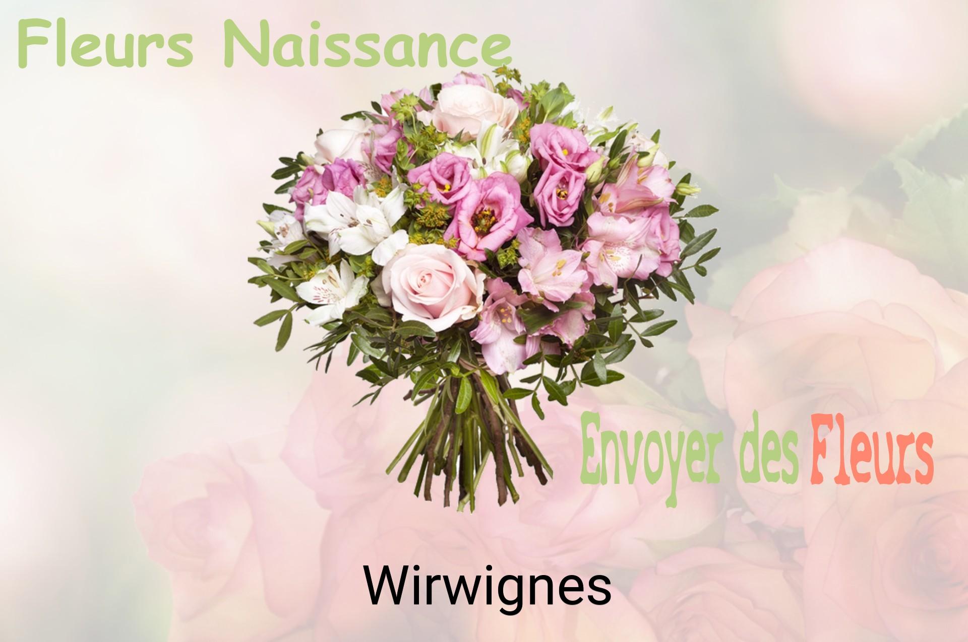 Bouquet de fleurs de naissance livré à Wirwignes